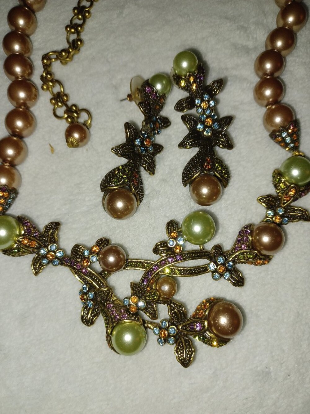 Heidi Daus Necklace Earrings Set